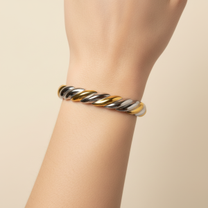 pulsera unión dorada