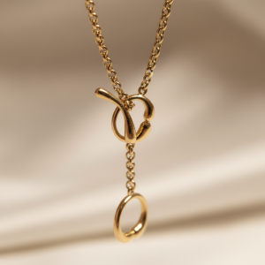 collar nudo dorado