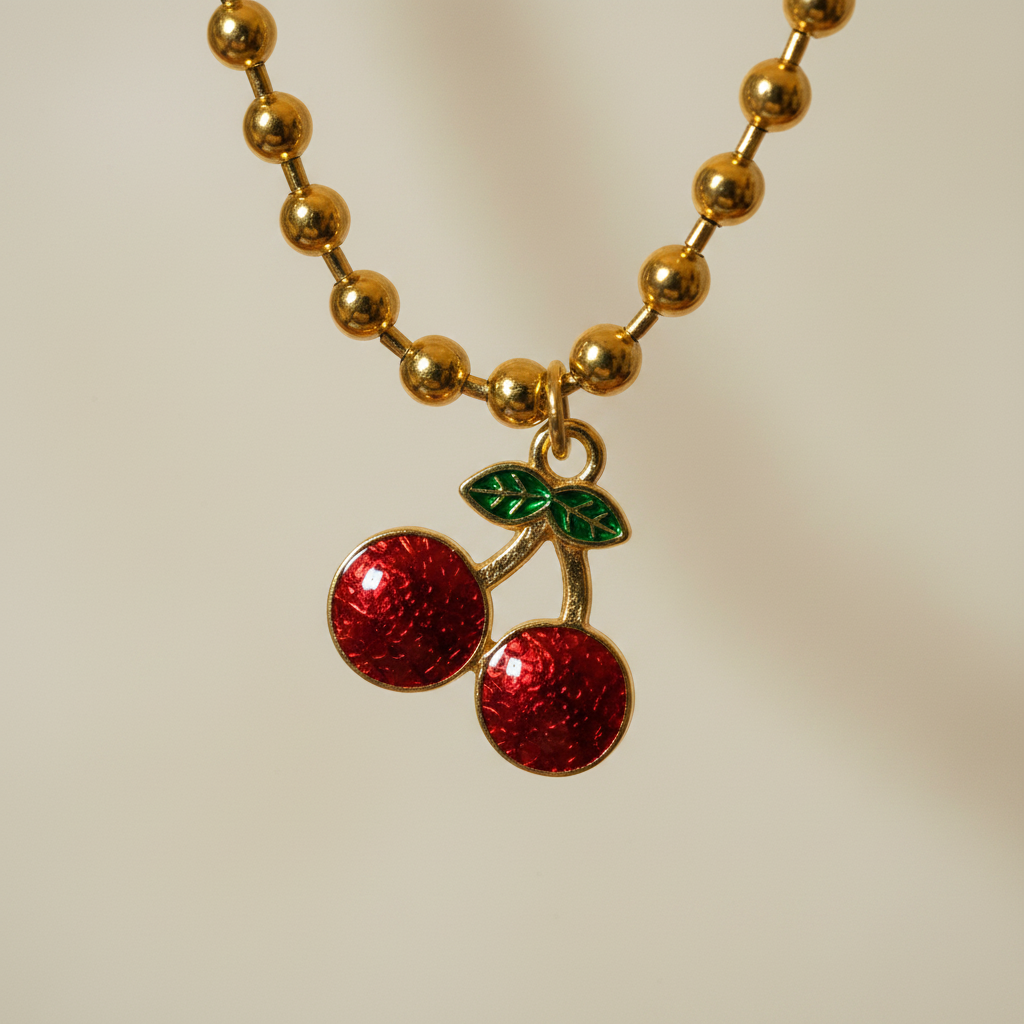 collar frutas doradas collar frutas doradas