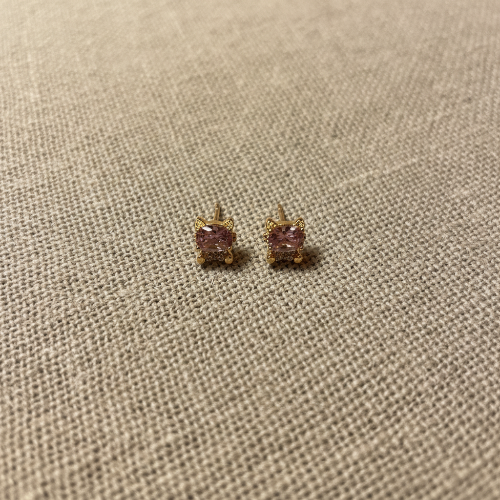 pendientes pink crystal mini pendientes pink crystal mini
